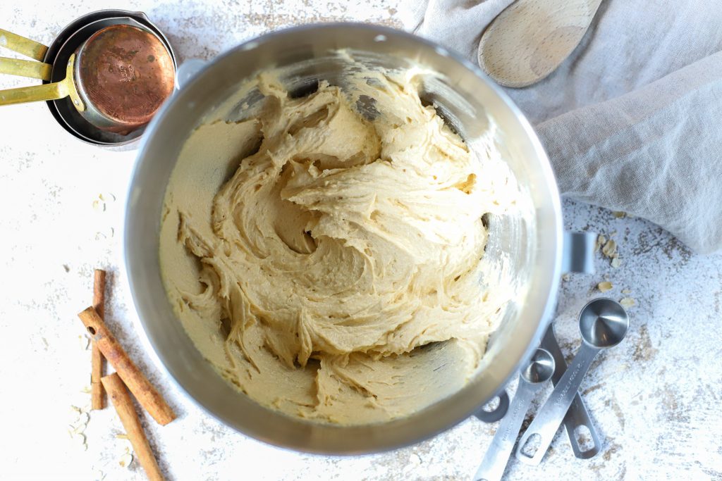 creamed cookie batter