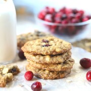 Stacked White chocolate oatmeal Cookies