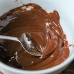 melted chocolate in a bowl
