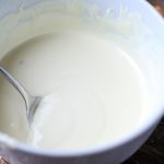 melted white chocolate