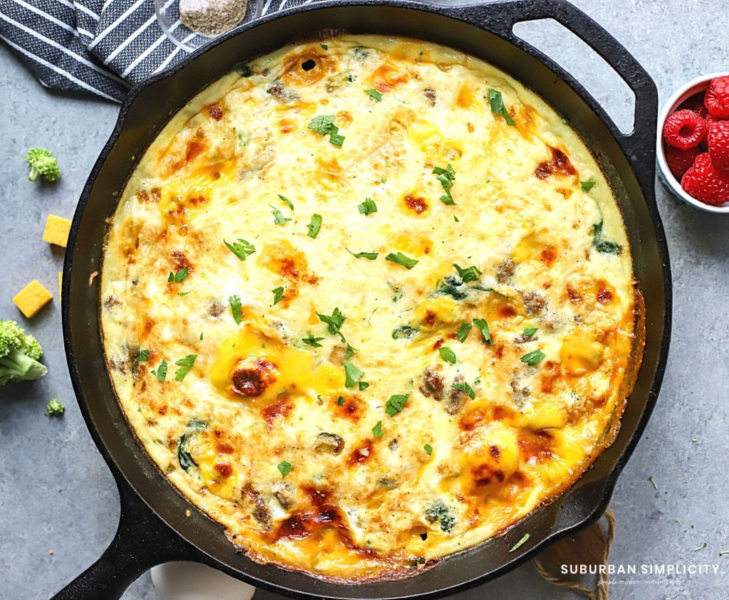 Sausage & Parmesan Quick Frittata Recipe, Main Dish