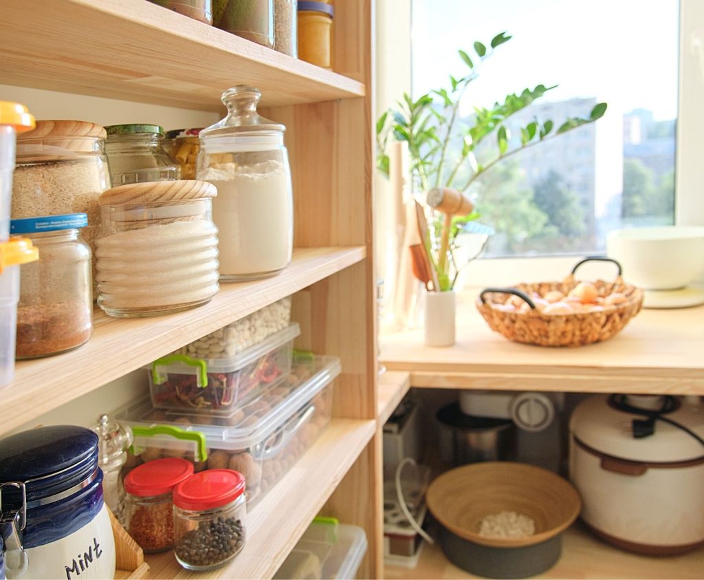 An organized pantry