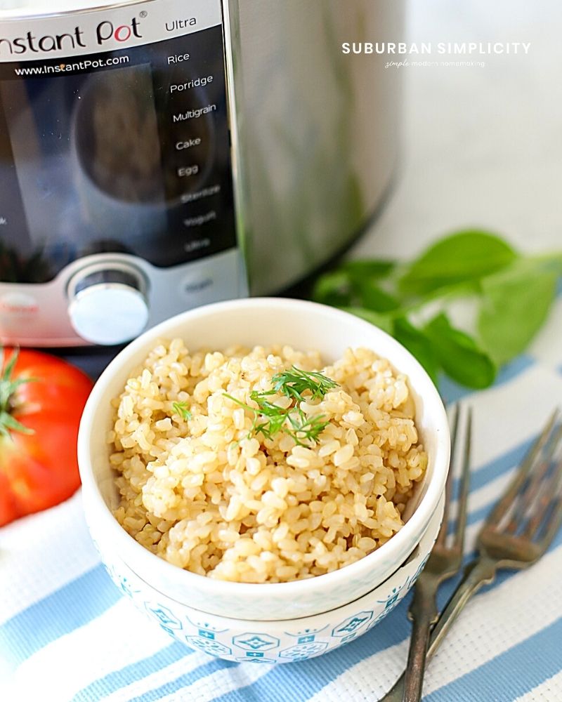 Instant Pot Brown Rice Recipe - Savoring The Good®