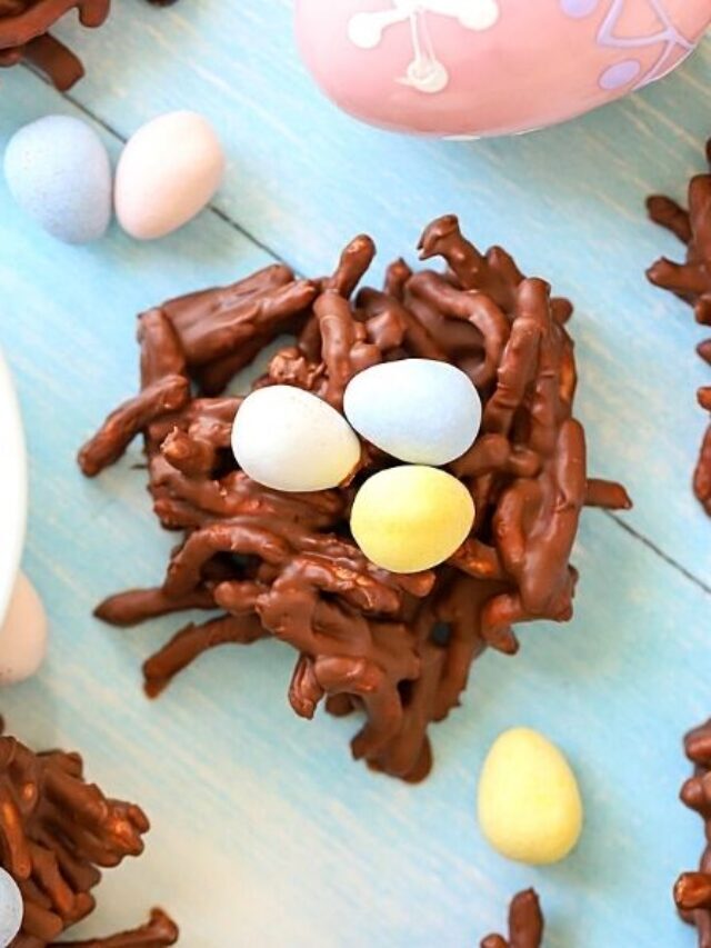 Birds Nest Cookies (No-bake)