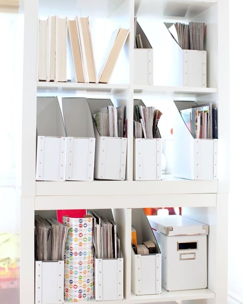 Organized shelves