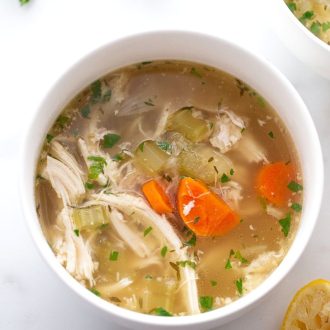 Chicken Soup in a bowl