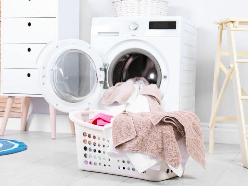 Laundry ready coming out of the washer