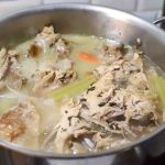 pot with turkey stock