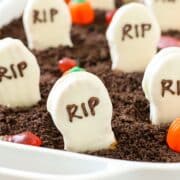 tombstones made from Nutter Butter Cookies.