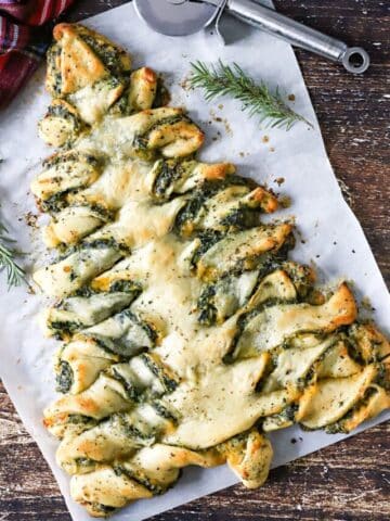 Christmas tree shaped appetizer