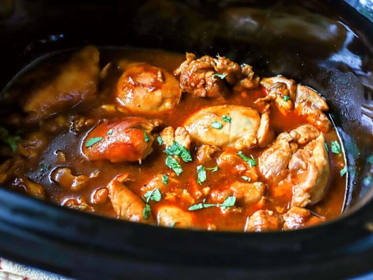 Slow Cooker BBQ Chicken Thighs Recipe Suburban Simplicity