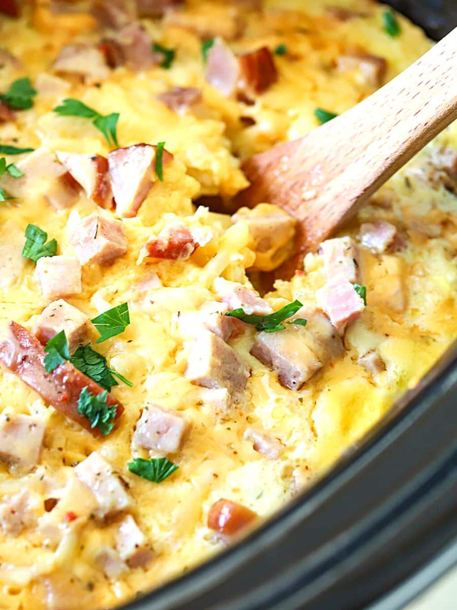 Crockpot Breakfast Casserole - Great for Meal Prep!