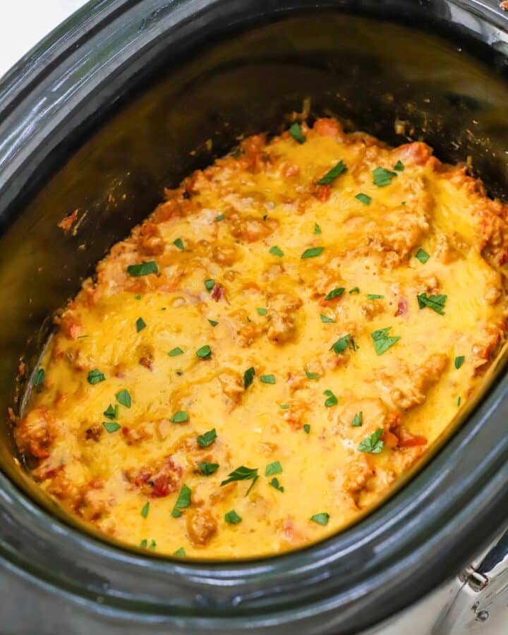 Easy Ground Pork Slow Cooker Casserole Recipe Suburban Simplicity