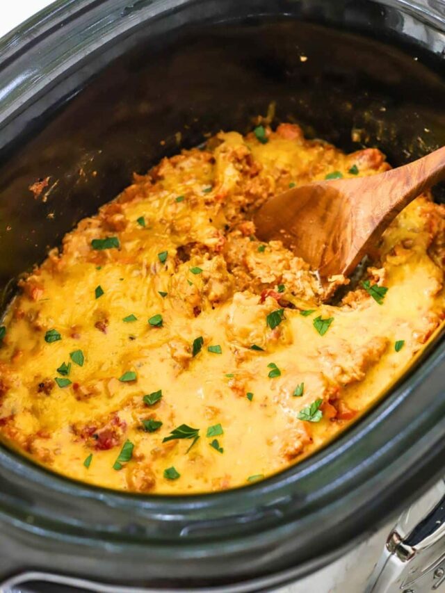 Slow Cooker Ground Pork Casserole (easy recipe)