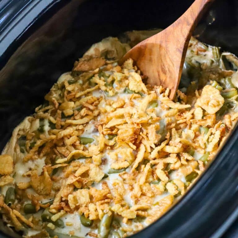 Easy Crockpot Green Bean Casserole Recipe Suburban Simplicity