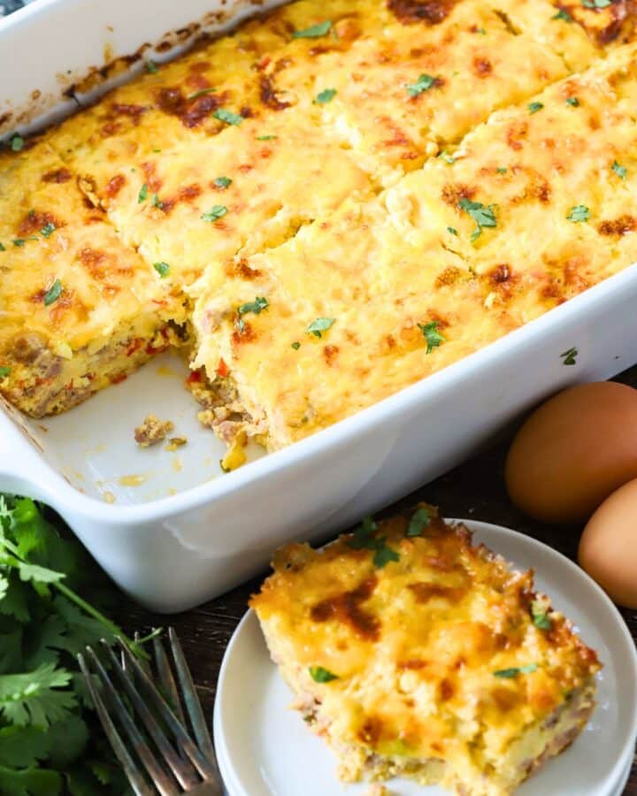 Italian Sausage Breakfast Casserole Recipe - Suburban Simplicity