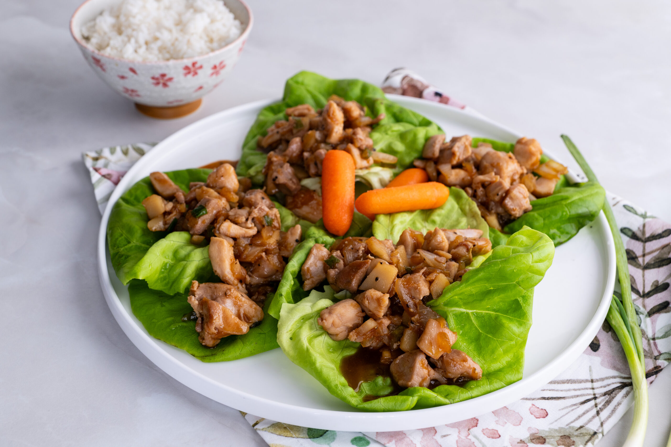 Asian Chicken Lettuce Wraps