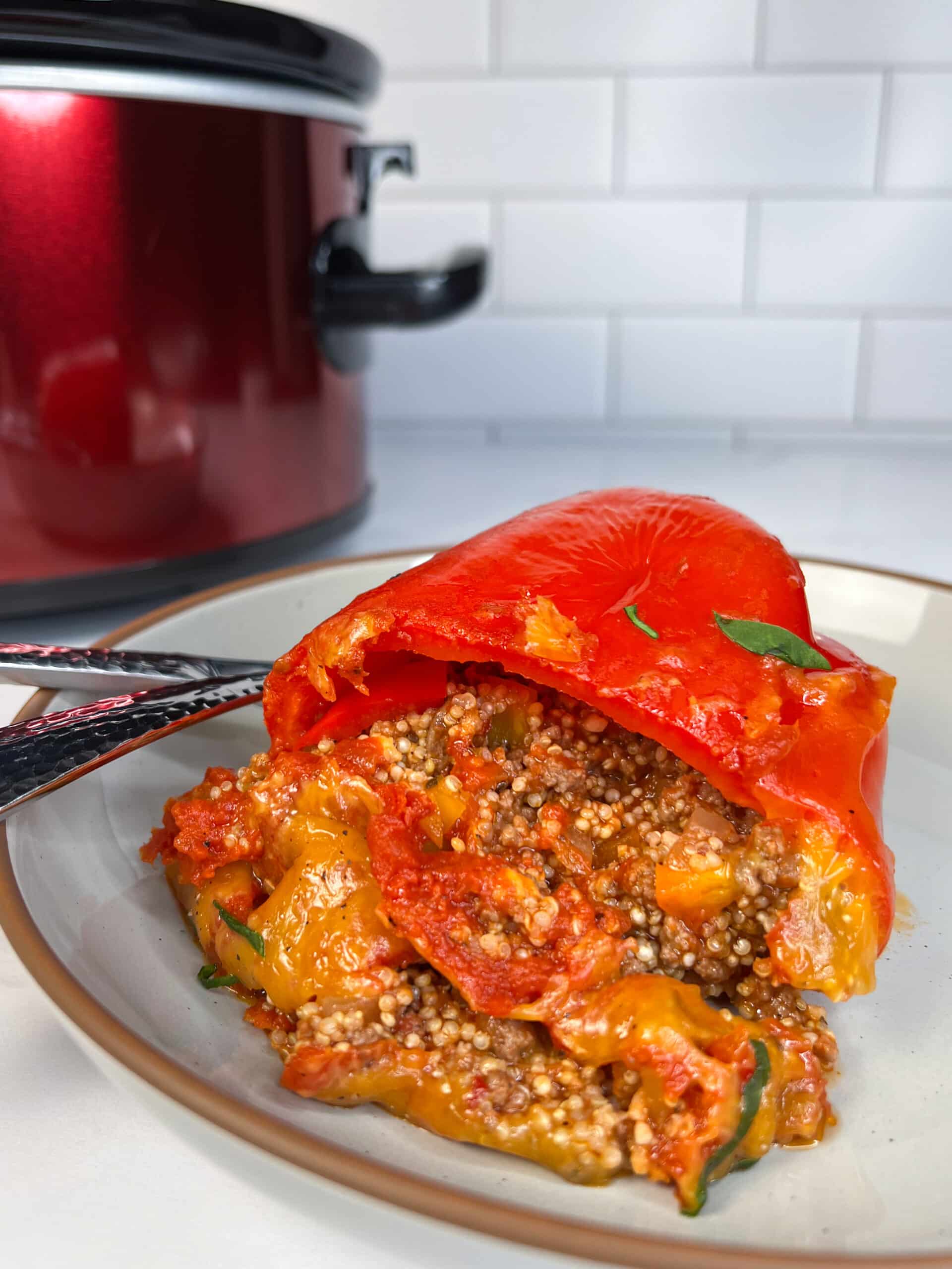 Crock pot stuffed peppers