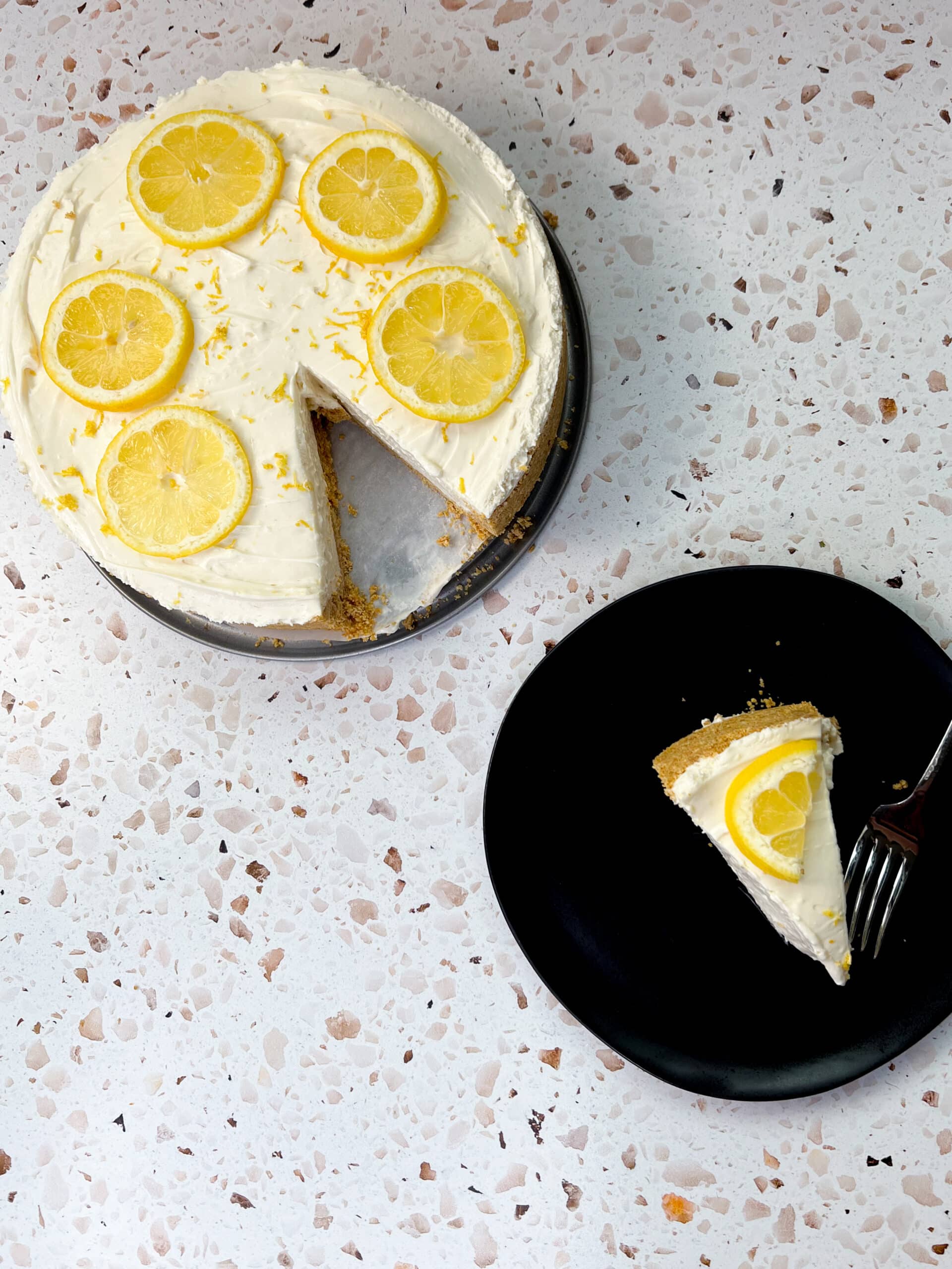 No bake lemon cheesecake