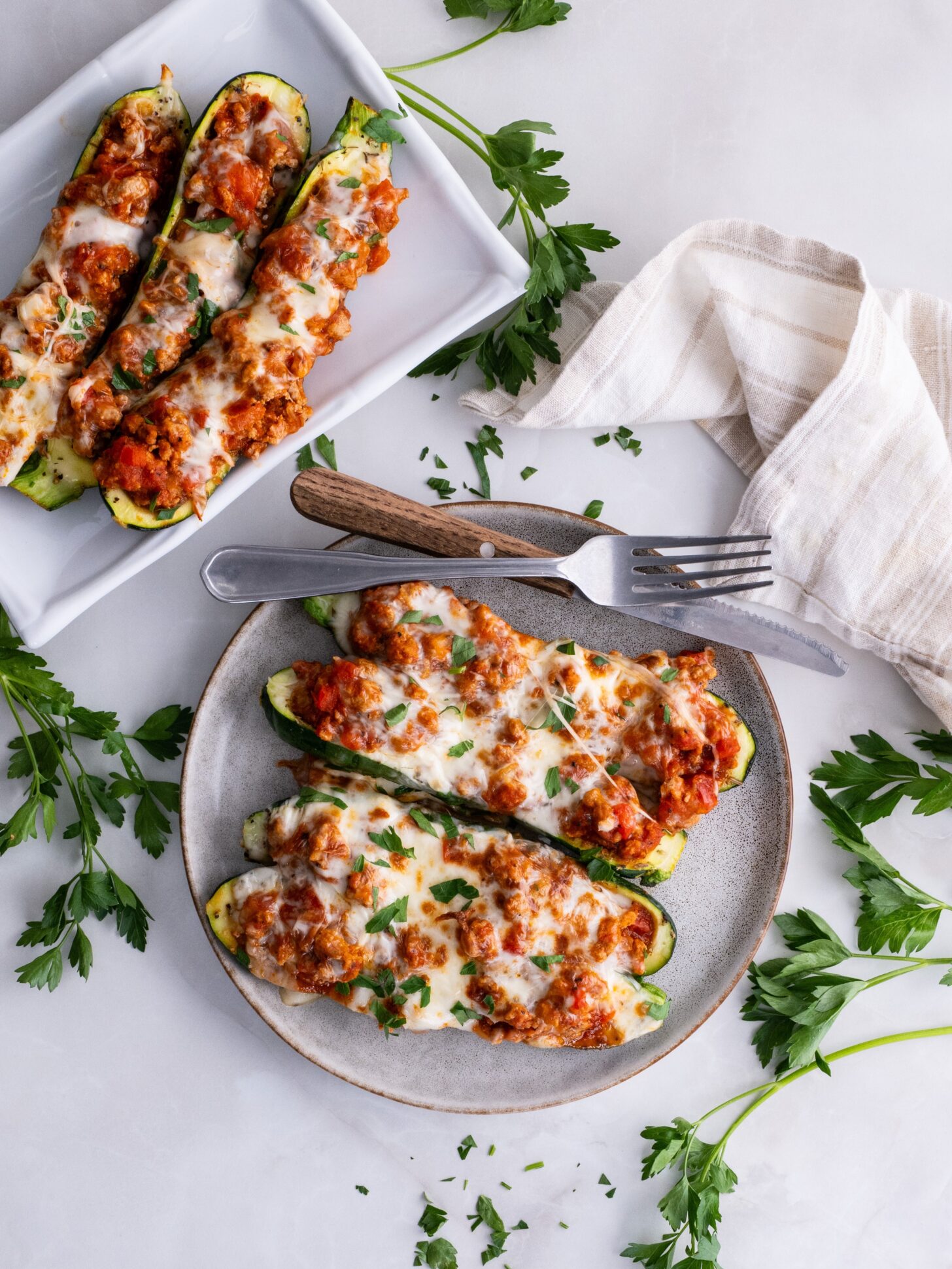 Stuffed Zucchini Boats