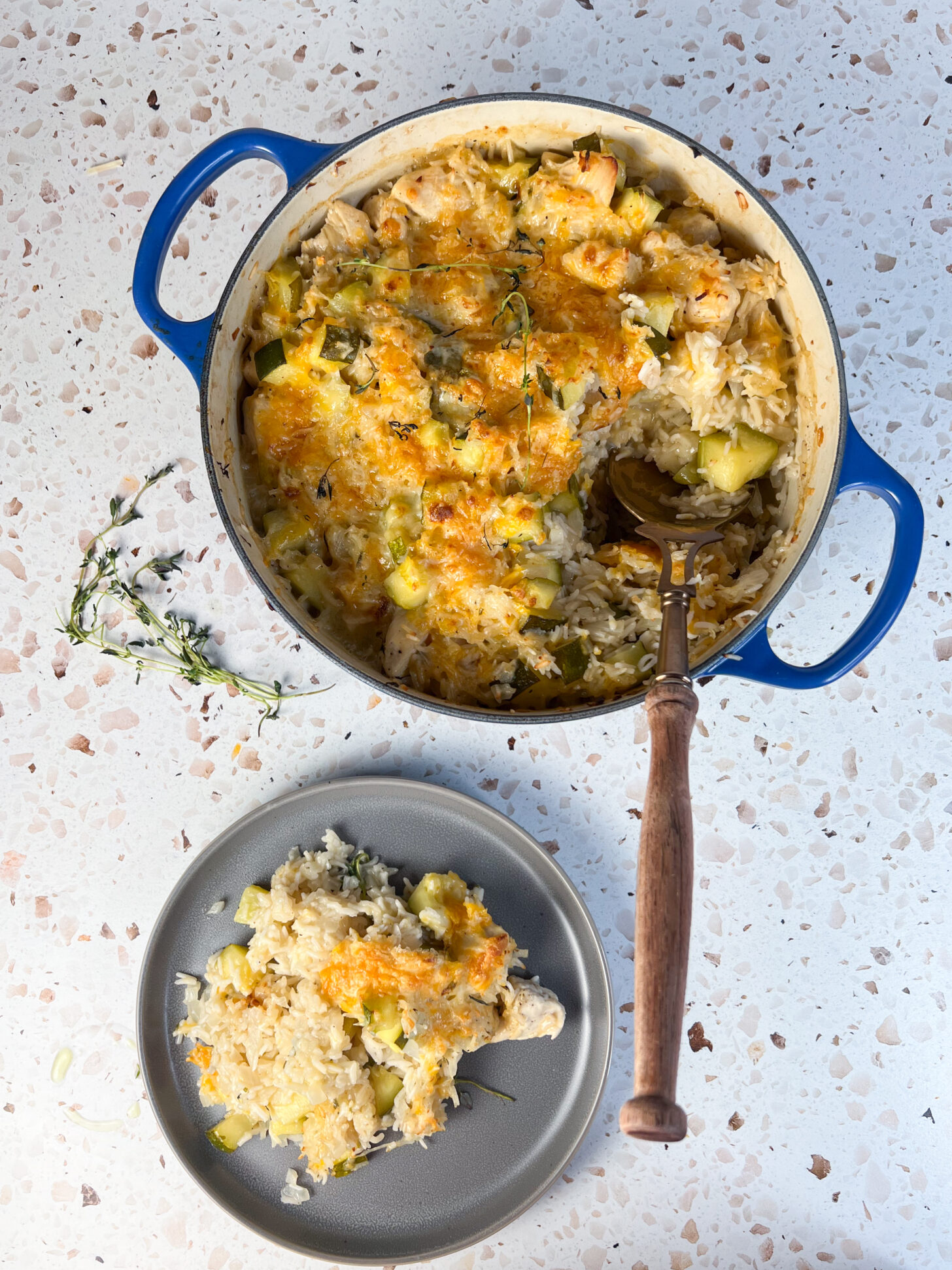 Chicken and Zucchini Rice Bake