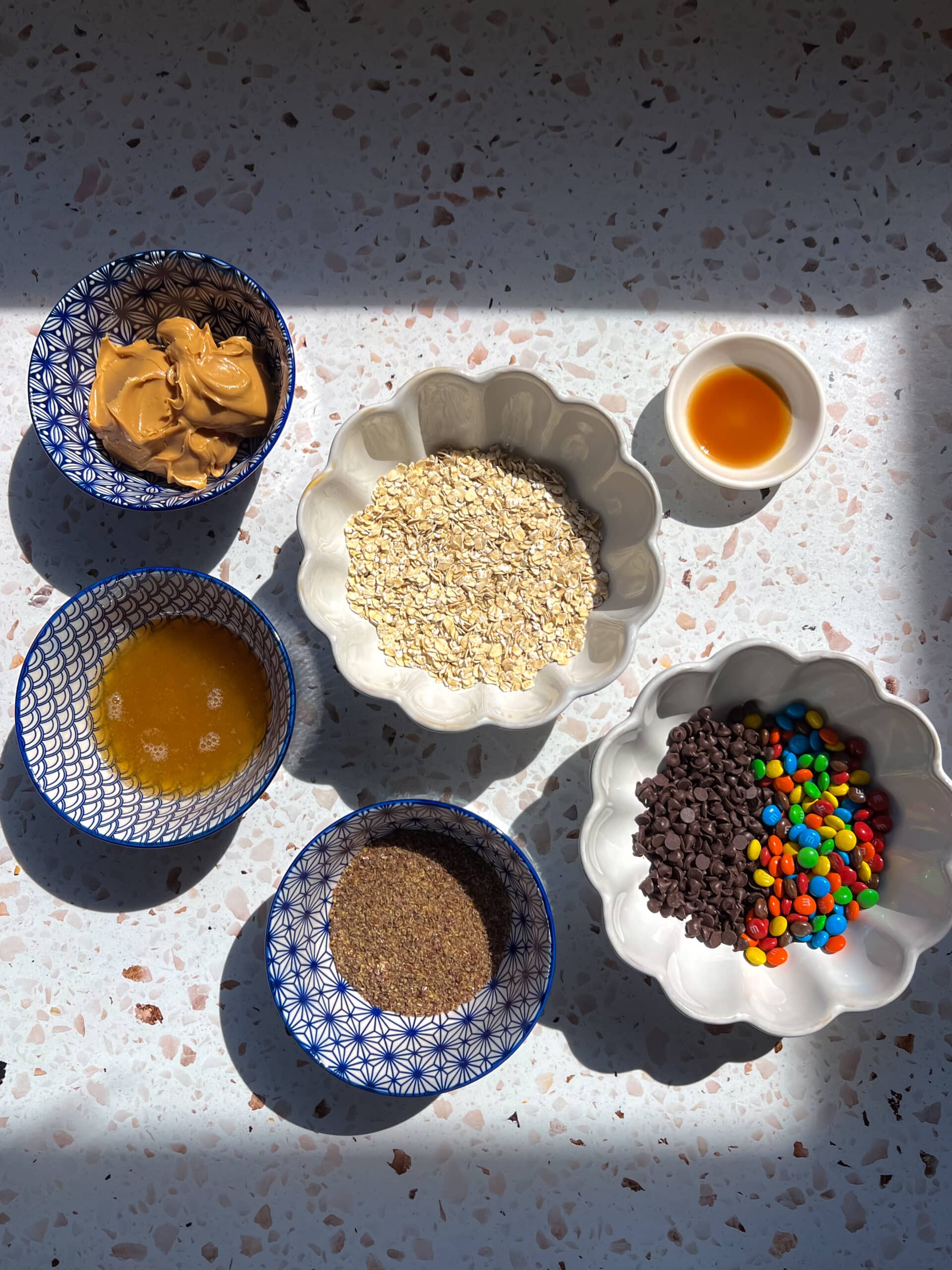 Ingredients for monster energy bites