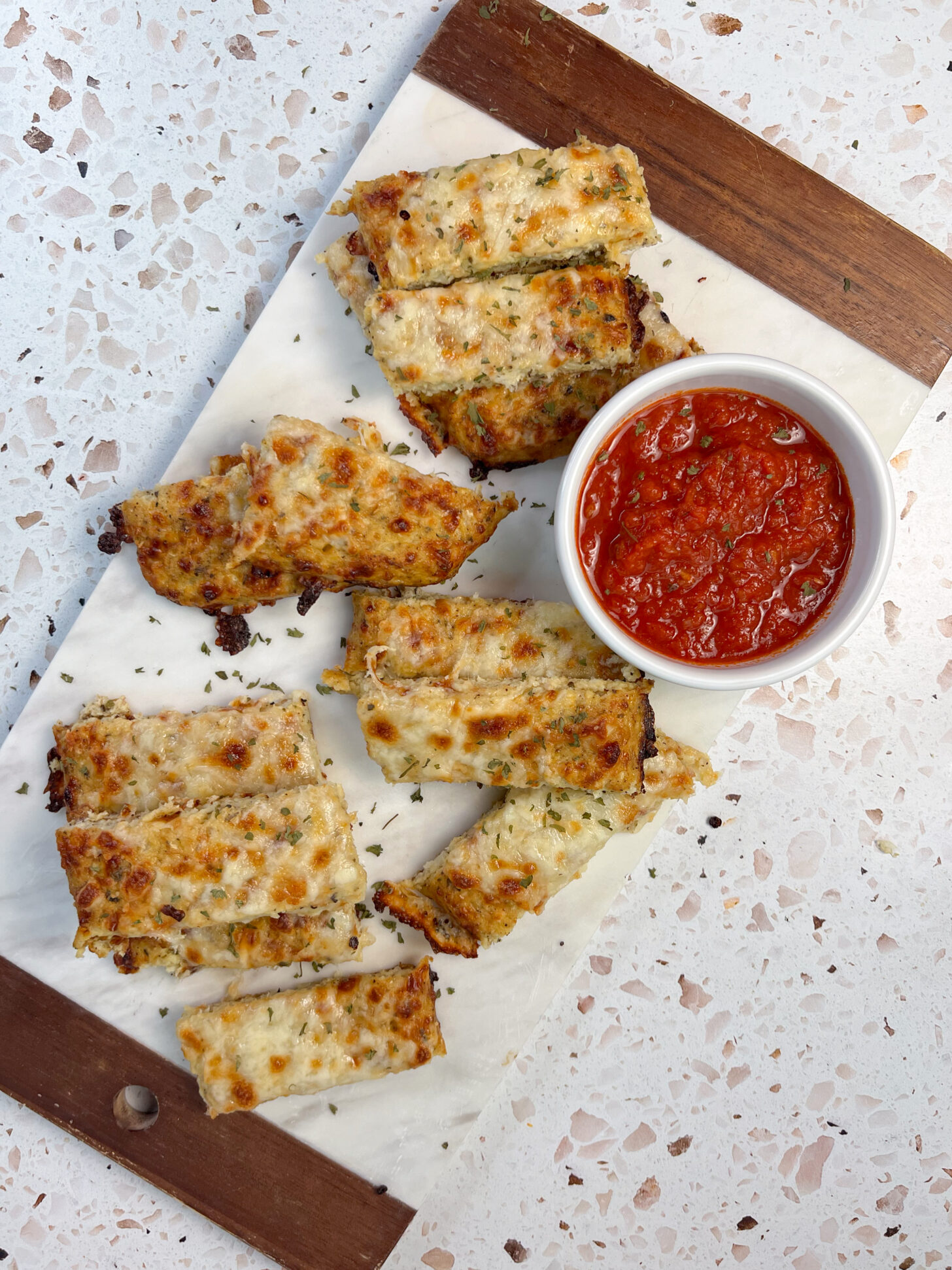 Cauliflower breadsticks