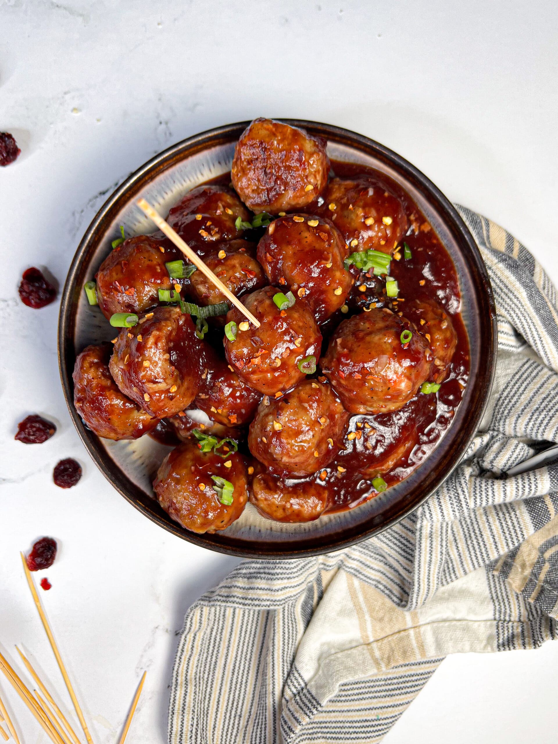 Turkey Meatballs in Jellied Cranberry Sauce