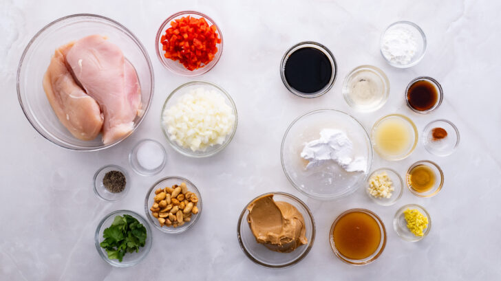 Ingredients for Slow Cooker Thai Peanut Sauce Chicken