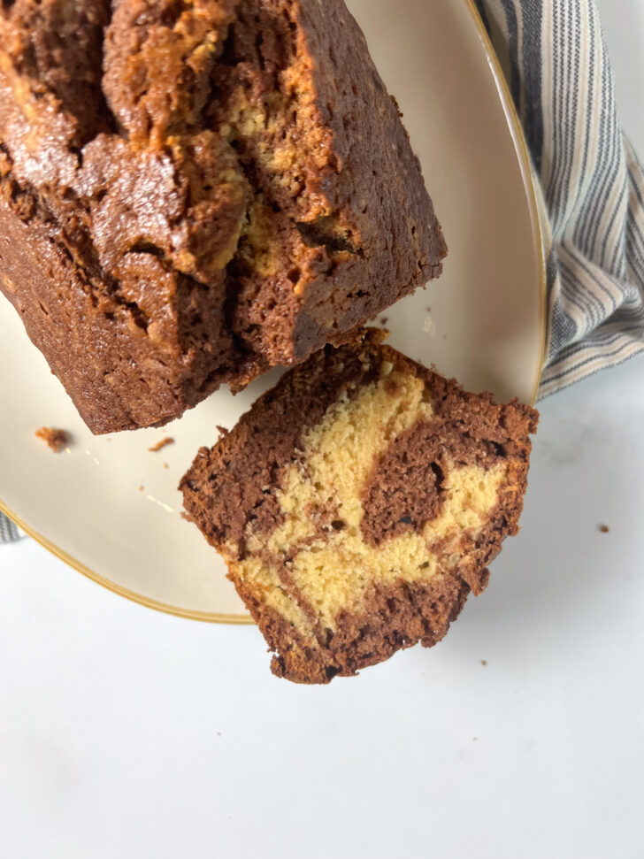 Marbled Sour Cream Pound Cake