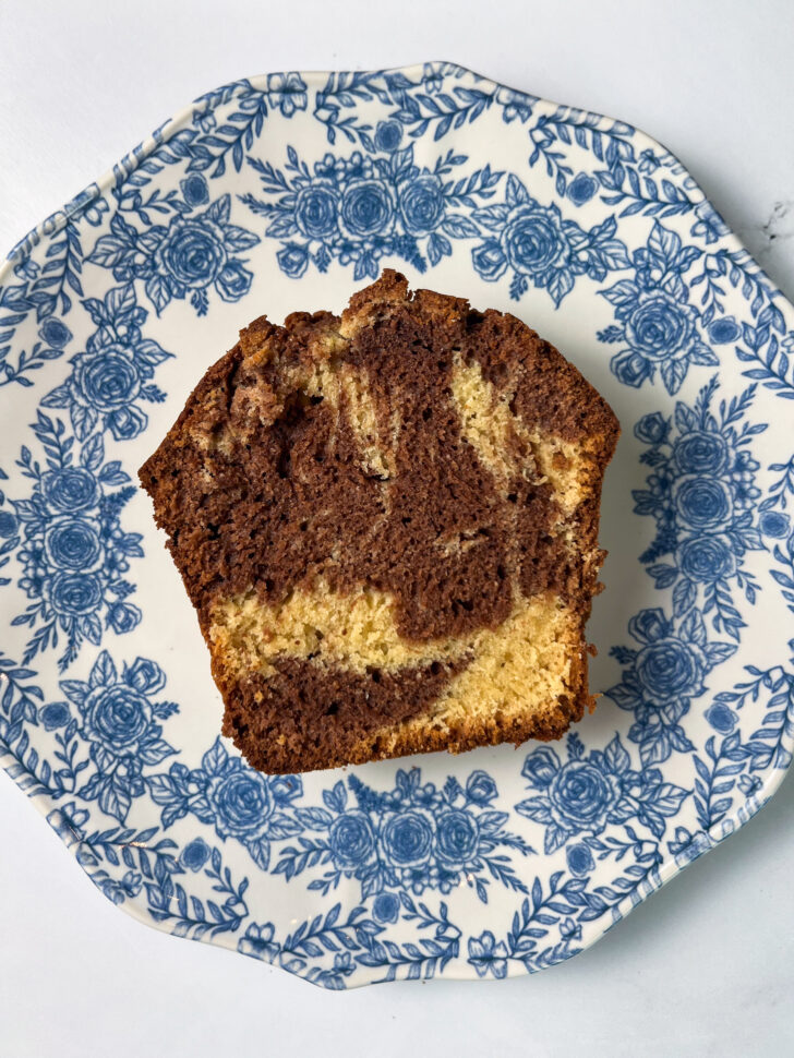 Marbled Sour Cream Pound Cake