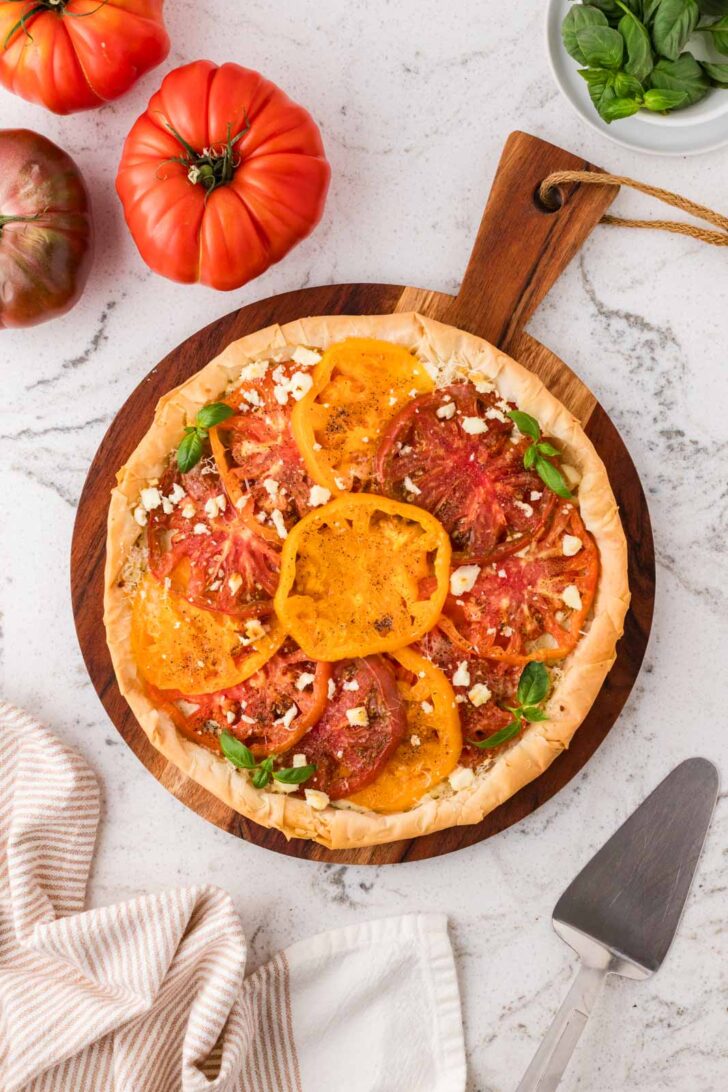 heirloom tomato pie