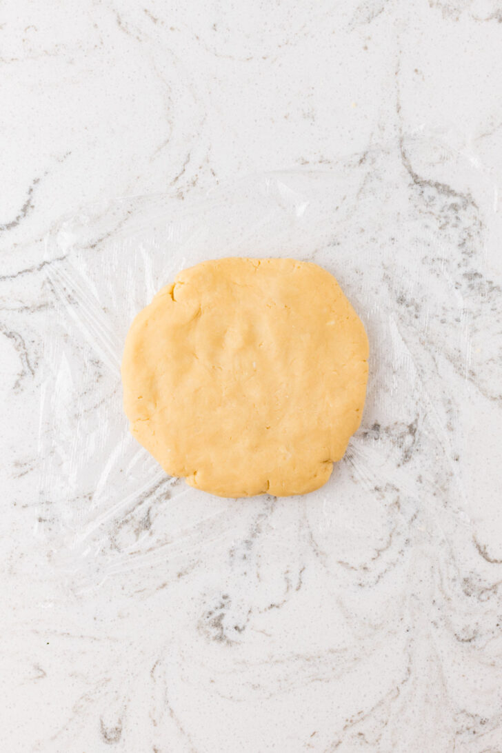 step two of making lemon tart