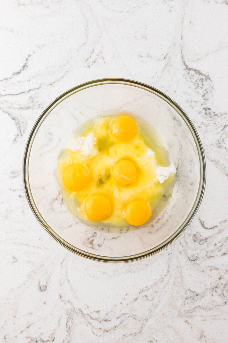 step four of making lemon tart