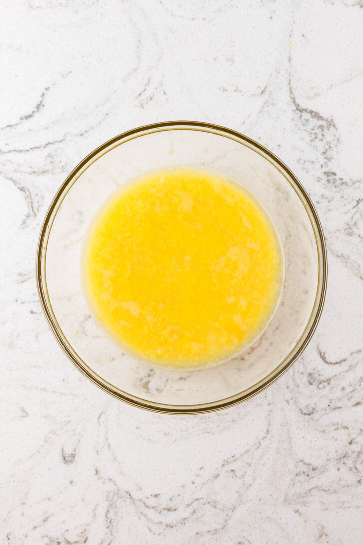 step four of making lemon tart