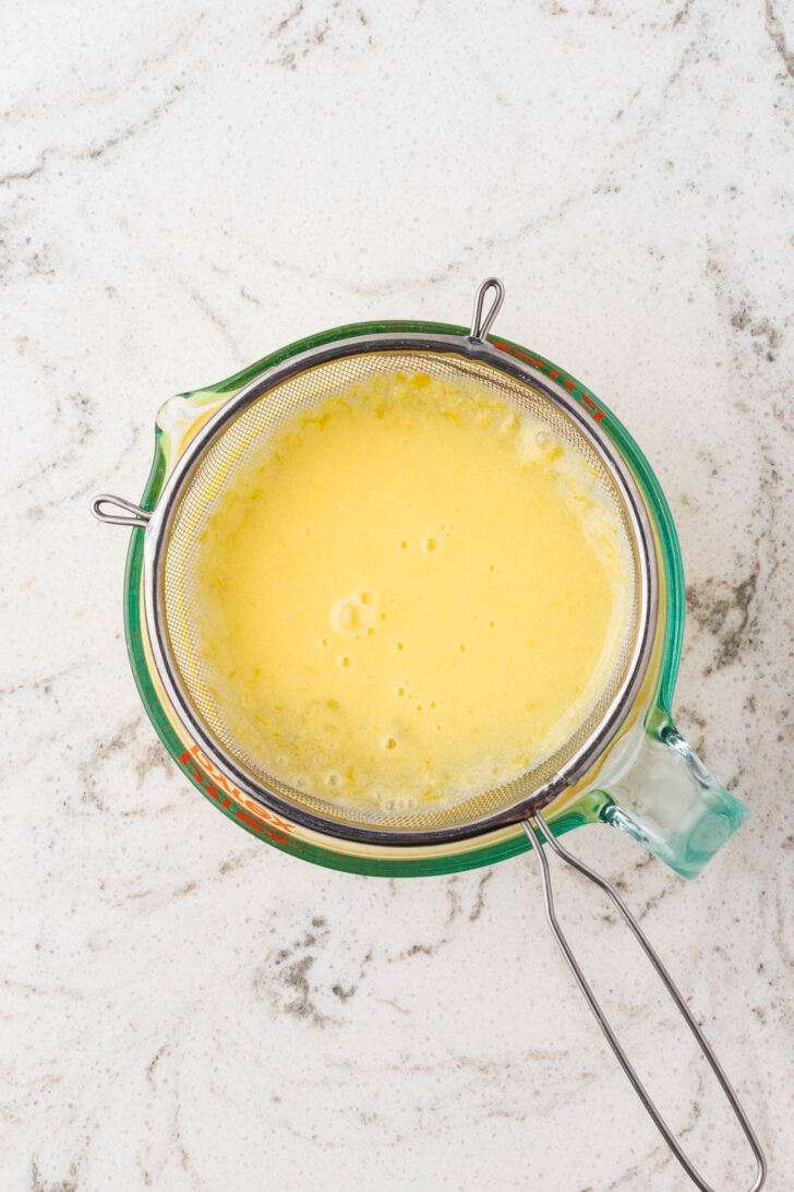 step four of making lemon tart
