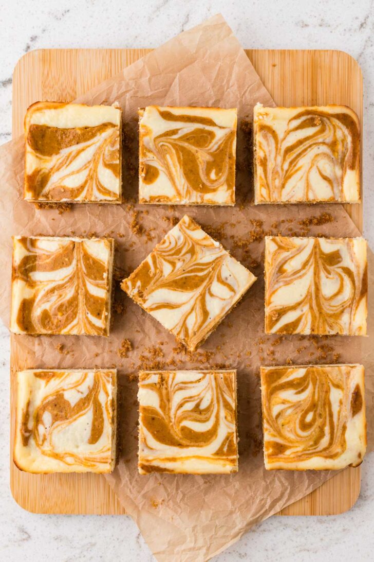 Pumpkin Cheesecake Bars