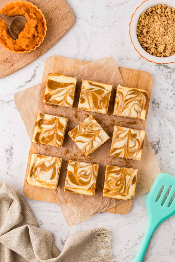Pumpkin Cheesecake Bars