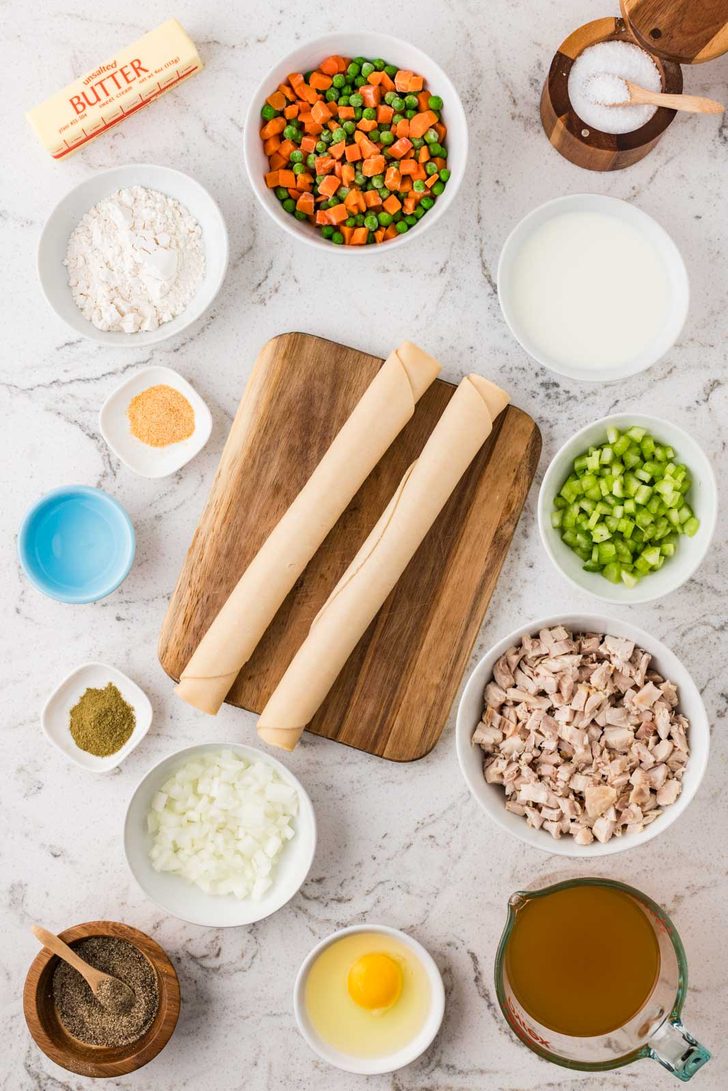 ingredients for chicken pot pie recipe
