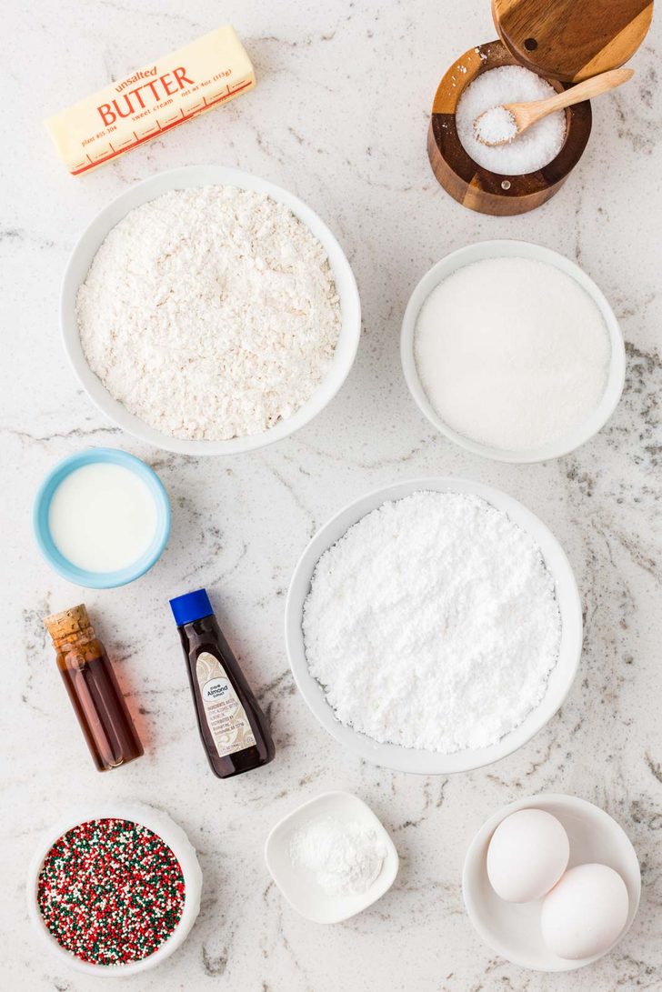 Ingredients for Italian Christmas Cookies