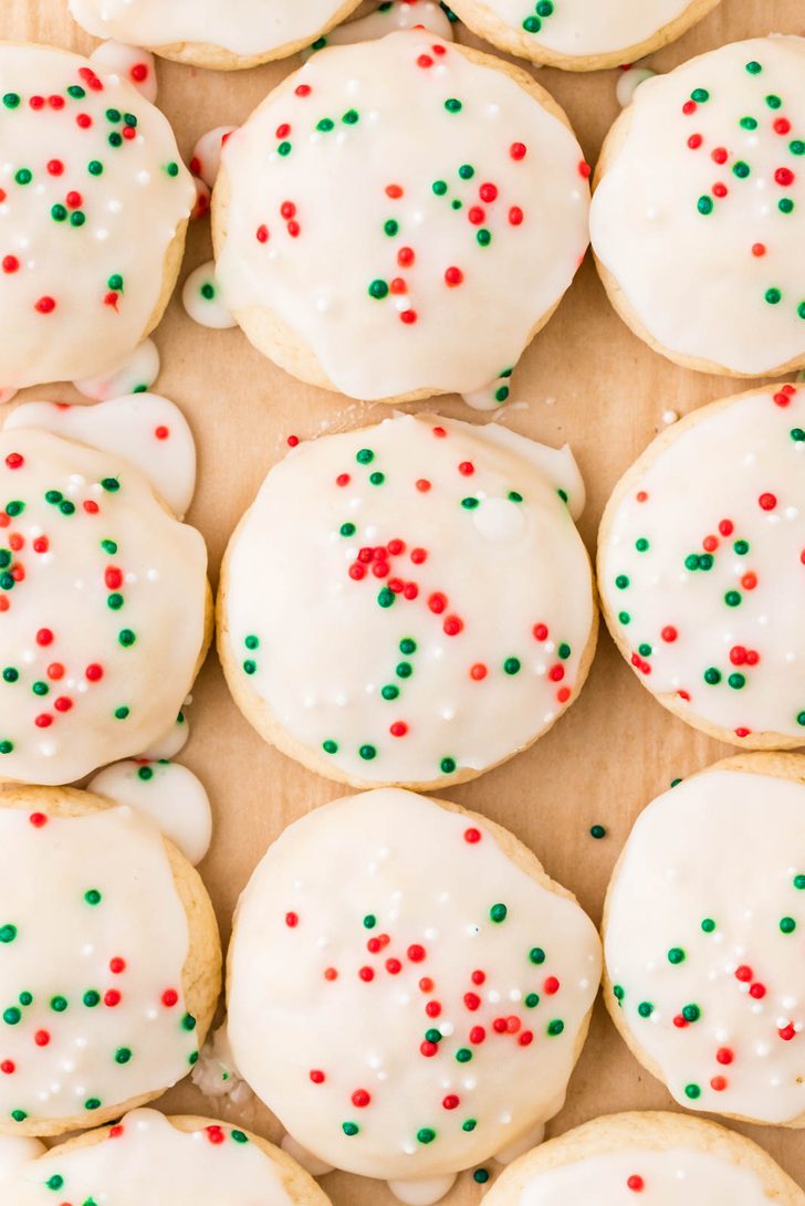 Close up of Italian Christmas Cookies